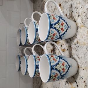 222 Fifth Tunisia Mugs set of 8